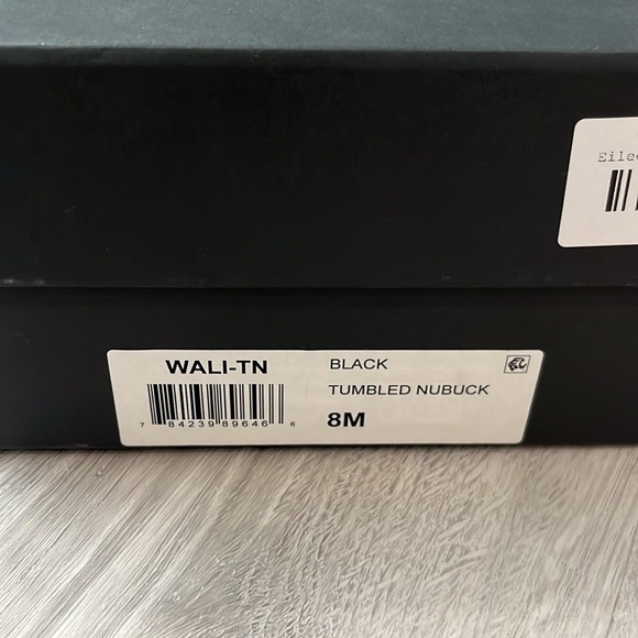 Eileen Fisher Wali Espadrille Wedge Sandals Leather Nubuck Black NEW Womens 8 - Picture 2 of 13